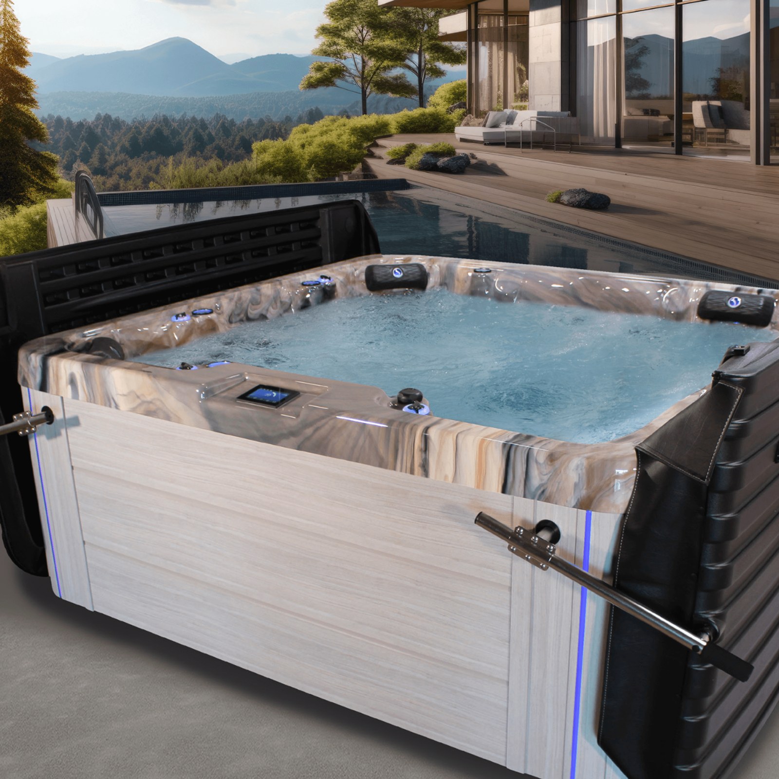 Strong Spa in an outdoor relaxation setting